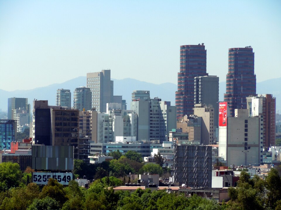 Polanco skyline in Mexico City, Mexico